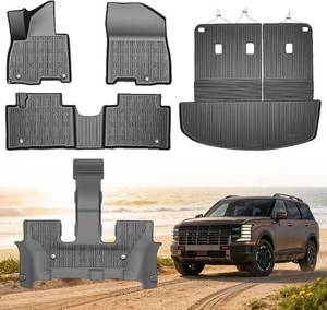 lot 4001 image: Floor Mats for 2026 Hyundai Palisade 7 Seats Hybrid (Not for Fuel) TPE