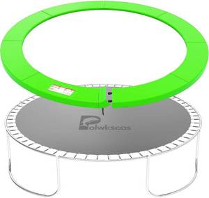 lot 4009 image: Trampoline Pad 10ft 12ft 14ft 15ft 16ft Trampoline Replacement Safety Pad, Waterproof and Tear-Resistant Safety Spring Cover Round Frame Pad, Trampoline Pad Replacement