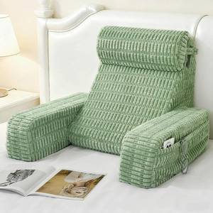 lot 4011 image: Reading Pillow for Bed Sitting Up with Large Pockets,Modern Style