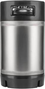 lot 4021 image: TMCRAFT New 3 Gallon Stainless Steel Ball Lock Keg with Dual Rubber Handles