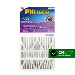 lot 4048 image: Filtrete 16 in. W X 25 in. H X 5 in. Polypropylene 1550 MPR Pleated Allergen Air Filter 1 pk