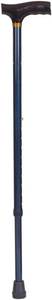 lot 4100 image: DMI Lightweight Aluminum Adjustable Walking Cane with Derby-Top Handle for Men and Women