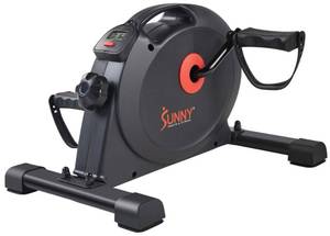 lot 4105 image: Sunny Health & Fitness 2-in-1 Mini Exercise Bike