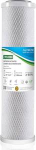 lot 5004 image: CTO20BB 5 Micron 4.5 x 20 Carbon Block Water Filter Set   Replacement Cartridges for Whole House and Under Sink Systems, Universal Standard Size (1, 20 x 4.5)