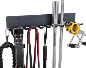 lot 5005 image: Home Gym Storage Rack, Extra Long 23Barbell Rack Weight Room Organizer 11 Prong Gym Equipment Storage Rack for Gym Accessories Like Fitness Bands,Resistance Bands,Straps,Foam Rollers,Barbell