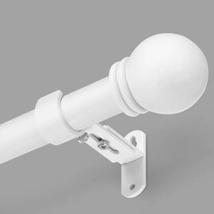 lot 5018 image: Curtain Rods for Windows 16-48, 1 In White Curtain Rod, 1 Pack