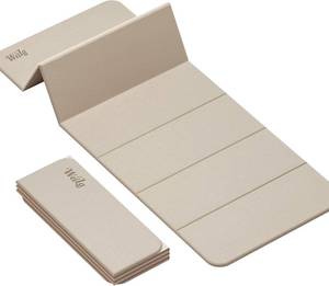 lot 5036 image: WEILA 12 Inch 70x24 Foldable TPE Yoga Mat, Thick Non Slip Pilates Mat