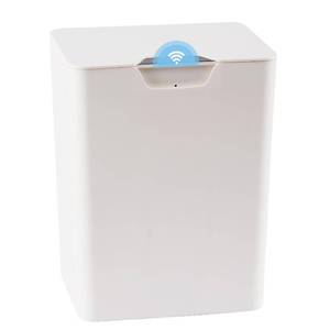 lot 5041 image: YOGOODS 4 Gal Bathroom Trash Can with Lid, Automatic Trash Can Small Smart Garbage Can Touchless, Slim Motion Sensor Waterproof Plastic Trash Bins for Bedroom Office Kitchen Toilet(White)