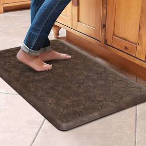 lot 5094 image: WISELIFE Kitchen Mat, Cushioned Anti Fatigue Floor Mat, 17.3x28 Brown