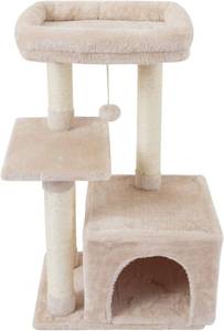 lot 5113 image: Cute Cat Tree Kitten Cat Tower Condo Cat Furniture Sisal Scratching Posts B