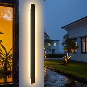 lot 5115 image: Outdoor Wall Light LED Long Wall Sconce 22.5 in Ip65 Waterproof Black Modern Outdoor Lights 3000k 40W Metal Exterior Light Fixture for Porch Light Patio Door Yard Garden Villa Living Room