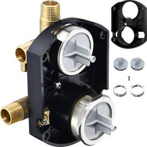 lot 5116 image: R22000-WS Integrated Shower and Diverter Valve for DT 3 or 6 Setting Custom Shower Valve, Brass Consctructed. Valve Only