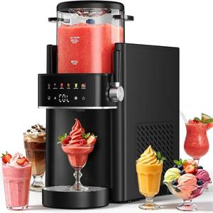 lot 5118 image: $260 Slushie Machine for Home, Ice Cream Maker, 40OZ Capacity, Black