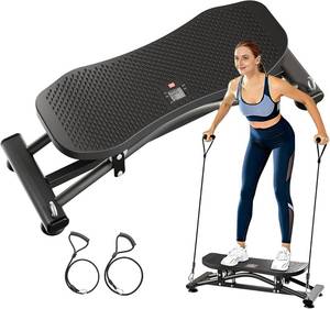 lot 5162 image: ZCMHAXJ Balance Board for Adults, Ski Machine Exercise Equipment with Resistance Bands, Rock Stepper Featuring LCD Monitor, Portable Wobble Board or Full Body Workout at Home Gym