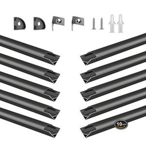 lot 5179 image: BTF-LIGHTING 1.64 ft LED Aluminum Channel System 10-Pack V-Shaped
