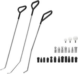 lot 5189 image: WHDZ Paintless Dent Repair Tools Car Dents Removal Rods Kit with Tips Repair Set for Auto Body Removal of Hail Dents