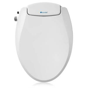 lot 5199 image: Brondell Ecoseat Plastic White Elongated Soft Close Bidet Toilet Seat