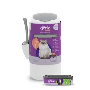 lot 6030 image: Litter Genie Style Cat Litter Disposal System for Odor Control, Includes One Starter Refill, 14 ft