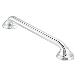 lot 6036 image: Moen Home Care 24-in Chrome Wall Mount ADA Compliant Grab Bar (250-lb Weight Capacity)
