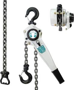 lot 5248 image: $120 TOYO Lever Chain Hoist 3500Lbs 20ft,Chain Come Along 1.6T 20Ft Ratchet Chain Puller Hoist Alloy Steel G80 Chain 2 Heavy Duty Hooks for Building Warehouse Automotive Garages Machinery (3500LB 20FT)