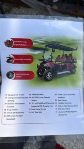 lot 1004 image: Unused SDLC100 GREY 6-Seat Electric Golf Cart - White