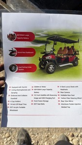 lot 1005 image: Unused SDLC100 WHITE 6-Seat Electric Golf Cart - Dark Grey