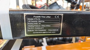 lot 8028 image: Unused Future FT-FTL75 Forklift Tire Lifter - 75 Inch, 2645 lb Capacity