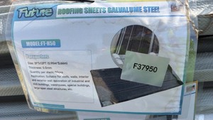 lot 8050 image: Unused Future FTH50 Galvalume Steel Roofing  Siding - 12 ft, 50 Sheets