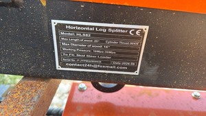 lot 8103 image: Unused Future FT-HLS82 Skid Steer Horizontal Log Splitter