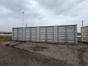 lot 99 image: One Trip 40ft Steel Shipping Container With 4 Side Doors - FHYU1700831