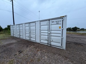lot 7998 image: One Trip 40ft Steel Shipping Container With 4 Side Doors - MMPU5031633