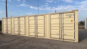 lot 98 image: One Trip 40ft Steel Shipping Container With 4 Side Doors - YLEU2563270