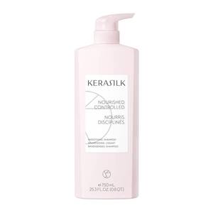 lot 39465 image: KERASILK Smoothing Shampoo Intensively Nourishes  Tames Frizz & Smooths Strands  For Coarse, Frizzy, Unruly Hair  Improves Manageability for All Hair Types & Textures  750ml - Retail $66