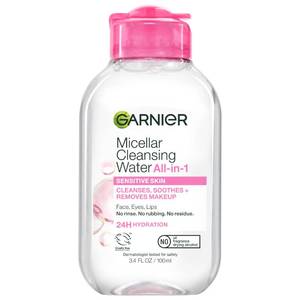 lot 39471 image: Garnier Micellar Water, Facial Cleanser & Makeup Remover, 3.4 Fl Oz - Retail $4