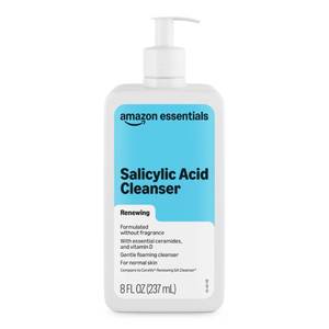 lot 39501 image: Amazon Essentials Cleanser Face Wash - Salicylic Acid with Ceramides & Vitamin D, 8 fl oz, 1-Pack (Previously Amazon Basics) - Retail $9