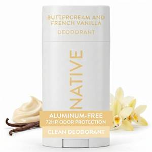 lot 39538 image: Native Deodorant Contains Naturally Derived Ingredients, 72 Hour Odor Control, Deodorant for Women and Men, Aluminum Free, Buttercream & French Vanilla 2.65oz - Retail $14