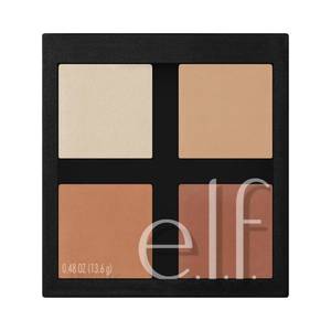lot 39552 image: e.l.f. Contour Palette, 4 Shades, Customizable, Easy to Apply, Sculpts, Shades, Brightens, LightMedium, Infused with Vitamin E, All-Day Wear, 0.56 Oz - Retail $9