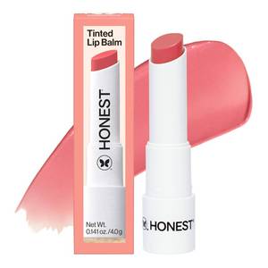lot 39586 image: Honest Beauty Moisturizing Vegan Tinted Lip Balm, Antioxidant-Rich, Melon - Retail $10
