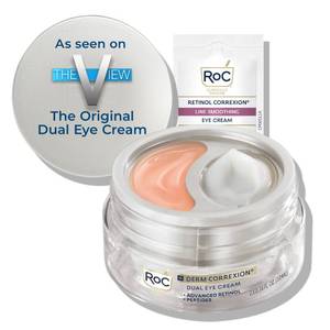 lot 39621 image: RoC Derm Correxion Dual Eye Cream, Retinol  Peptides for Puffy Eyes 0.68oz - Retail $27