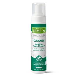 lot 39641 image: Medline Remedy Specialized No-Rinse Foam Cleanser, Gentle Skincare Solution, 8 oz. Bottle - Retail $9