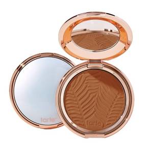 lot 39662 image: tarte Amazonian clay blurring powder foundation �� Buildable Light-to-Medium Coverage, Natural Matte Longwear Finish, Blurs look of Pores, Vegan & Cruelty-Free, full size, 51S deep sand - Retail $40