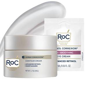 lot 39663 image: RoC Derm Correxion Neck Cream, Retinol  Hyaluronic Acid, Firming, 1.7 oz - Retail $24