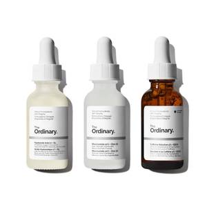 lot 39666 image: The Ordinary Serum Favorites Set �� Hyaluronic Acid 2%  B5, Niacinamide 10%  Zinc 1%, Caffeine Solution 5%  EGCG Eye Serum, Serums for Hydrating, Brightening & Pore-Minimizing Skin Care - Retail $23