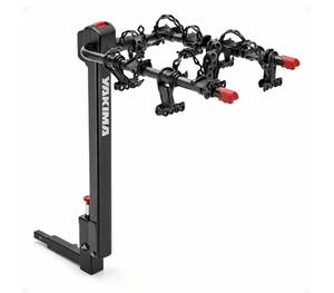 lot 39681 image: Yakima Hitch Mount Tilting 4-Bike Rack Carrier for Car, Truck, SUV, DoubleDown 4 - Retail $230