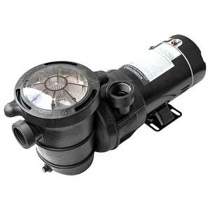 lot 39692 image: Swimline HydroTools HydroFlo 1.0 HP 2 Speed Vertical Discharge Pool Pump - Retail $290