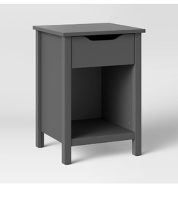 lot 280 image: Nightstand with Drawer and Open Shelf - Retail $100