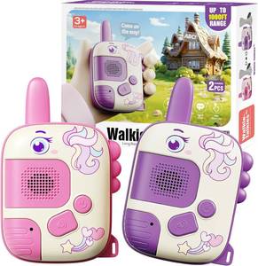 lot 2427 image: Walkie Talkies for Girls   Unicorn 2-Pack, Gifts for Ages 3 10