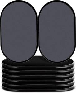lot 2429 image: Reusable Large Furniture Sliders for Carpet, Oval Movers for SofaDesk Blac