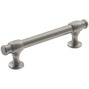 lot 2448 image: Amerock Winsome Traditional Rectangle Cabinet Pull 3-34 in. Satin Nickel