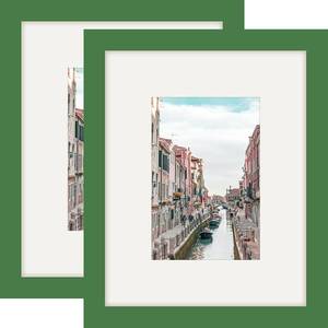 lot 2450 image: Picture Frames 8x10 Green Solid Wood 2 Pack 6x8 Frame for Wall and Tabletop